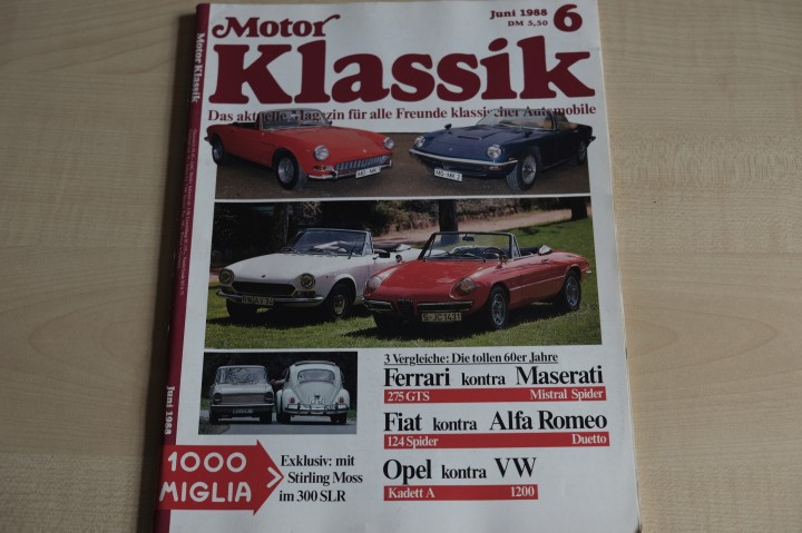 Deckblatt Motor Klassik (06/1988)